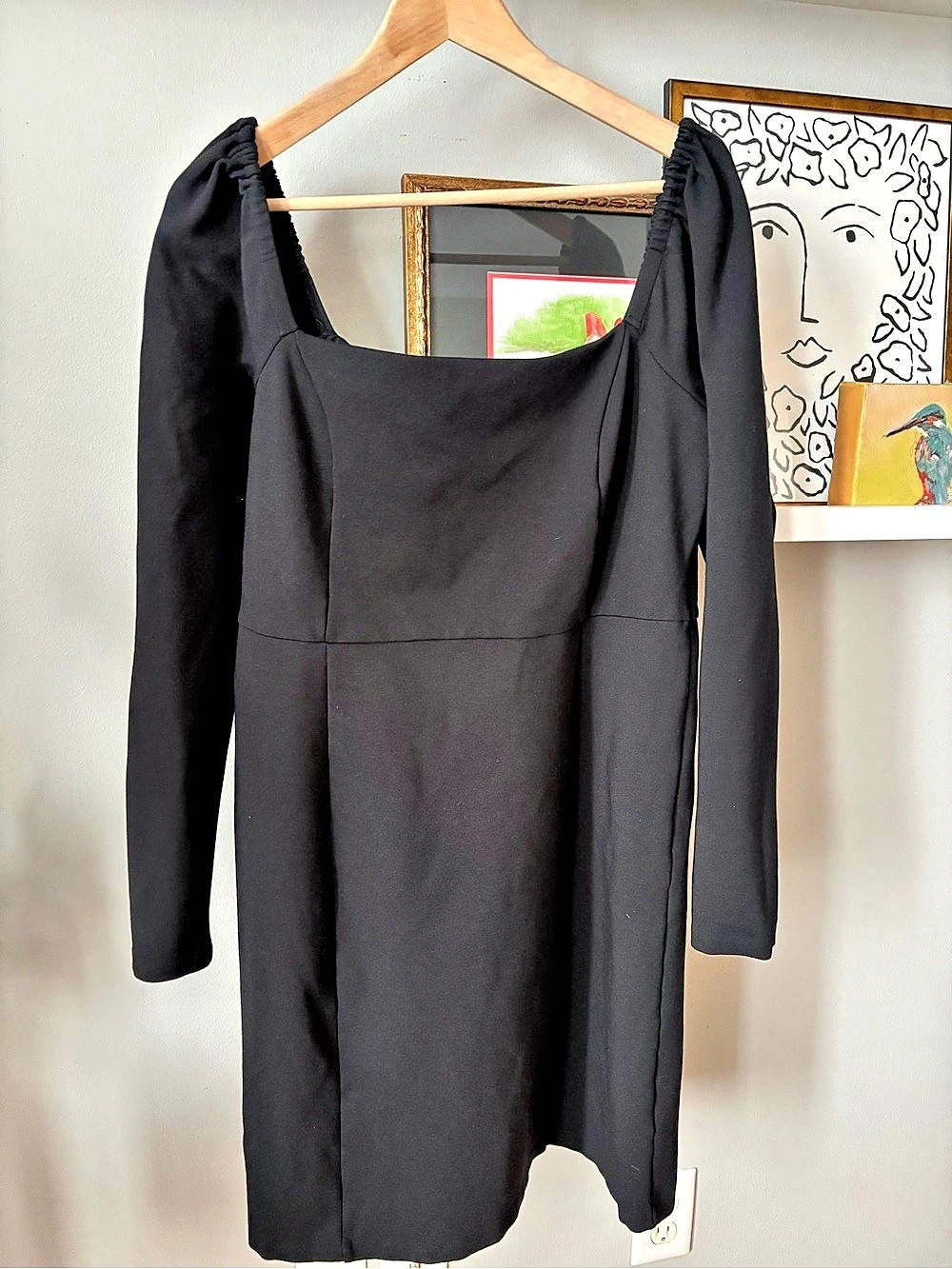 Boden Black Long Sleeve Dress Size 12 R